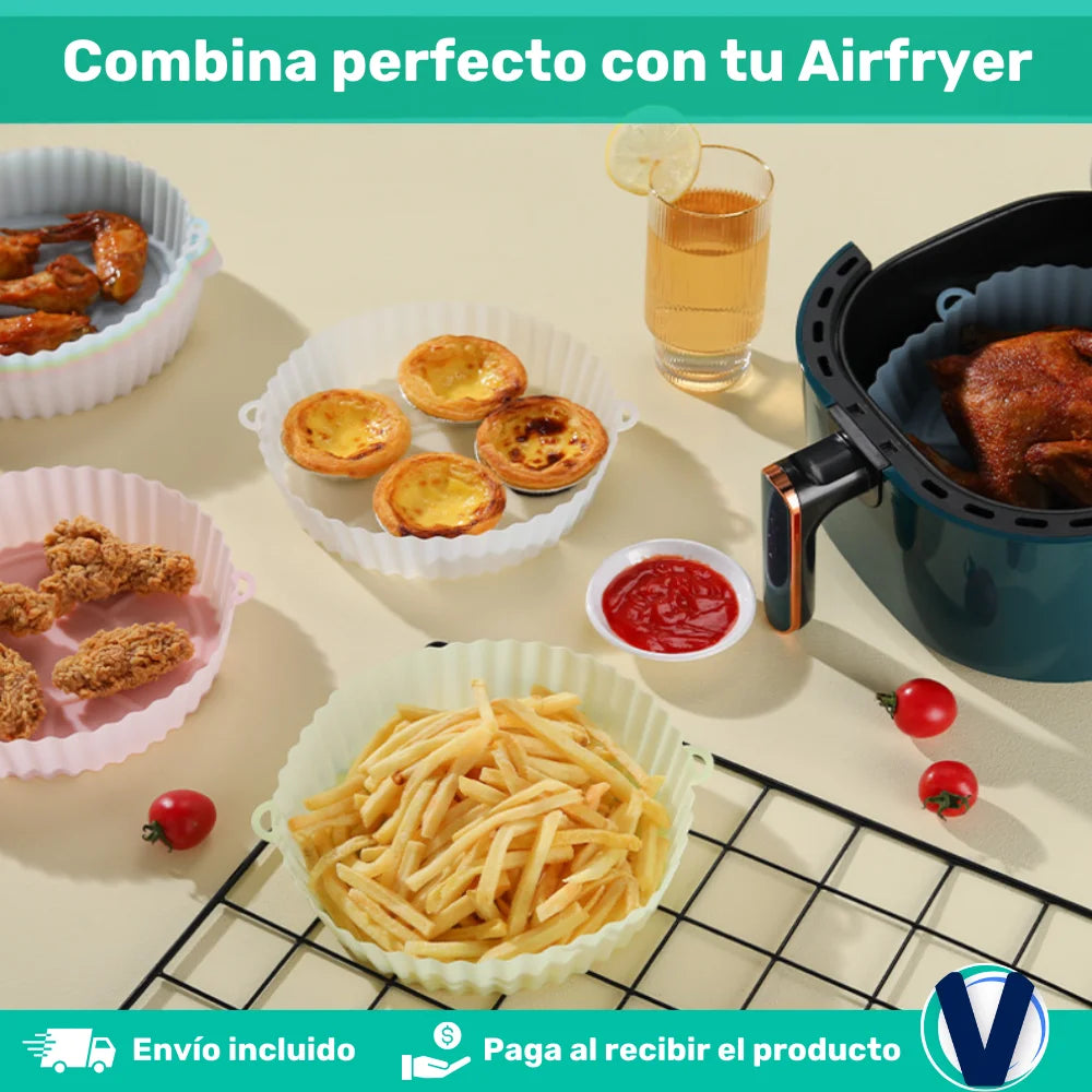 PERFECT COOK™ molde de silicona para freidora de aire X 6 Piezas